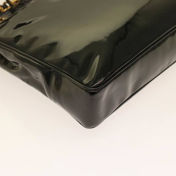 CHANEL Chain Shoulder Bag Patent leather Black CC Auth ar9959B - Picture 16 of 16